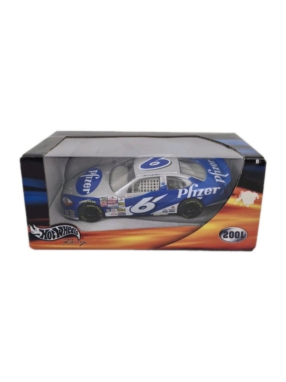 Hot Wheels Racing Nascar Stock Car Pfizer #6 Mark Martin 1:24 Die Cast D29
